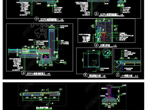 精品園林景觀跌水景觀墻水景墻水池景觀全套CAD施工圖設(shè)計(jì)指南